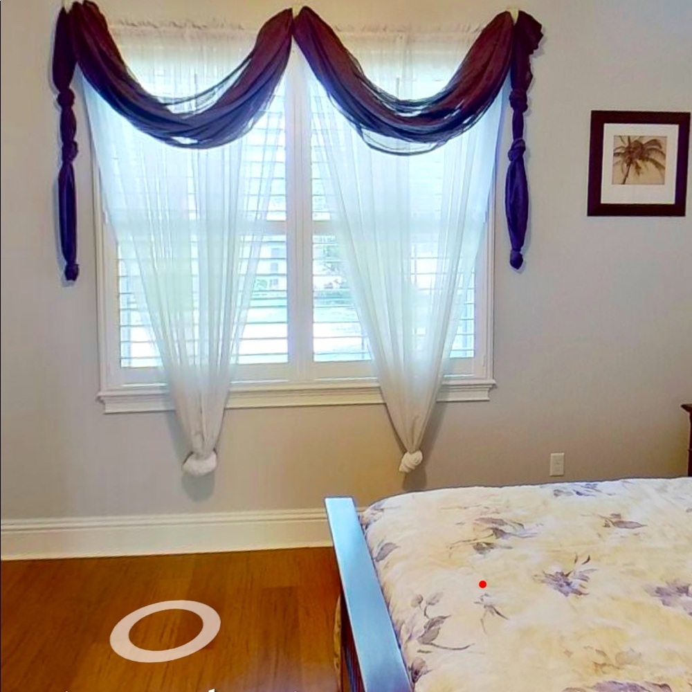 Violet Window Swags